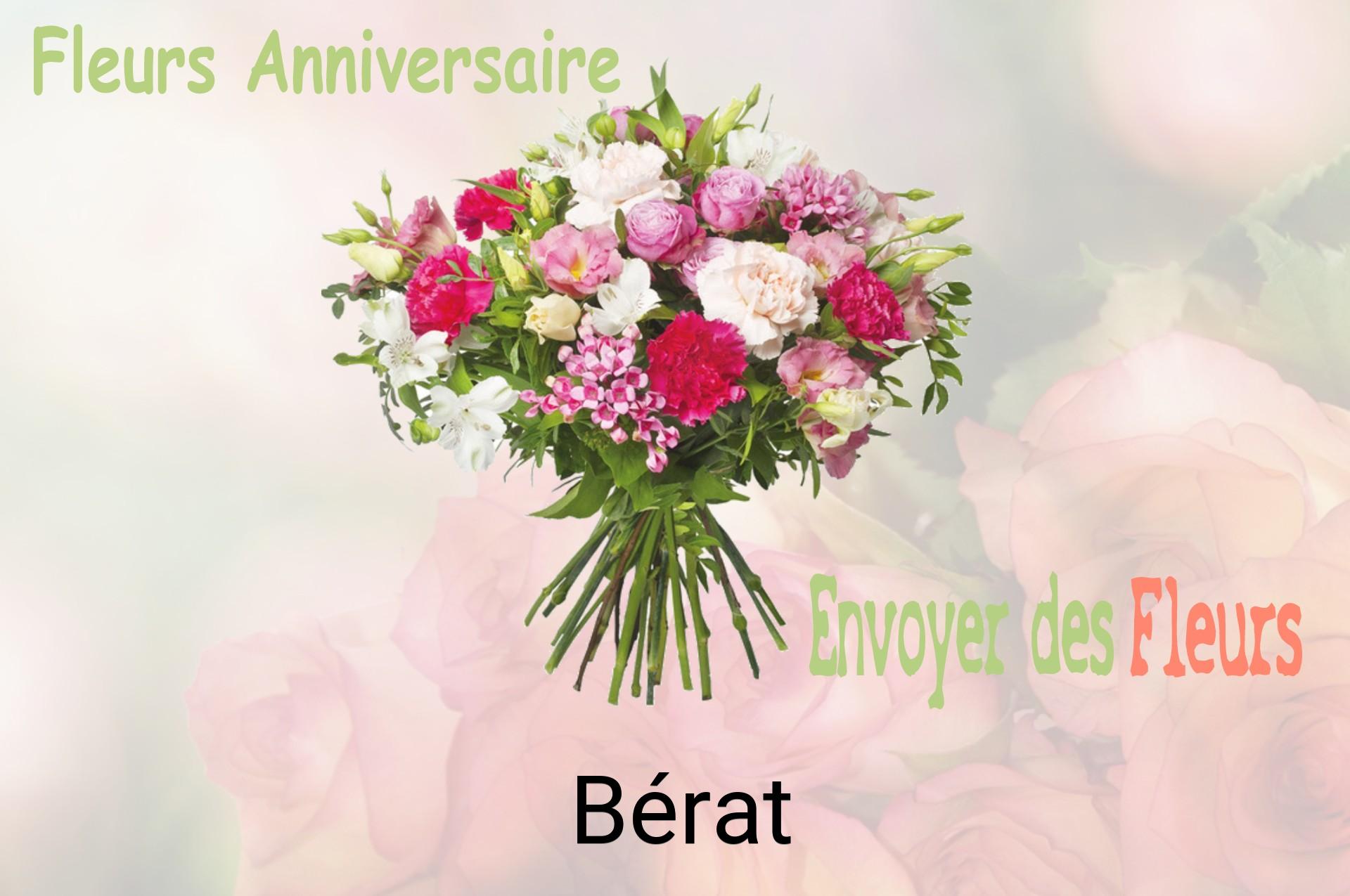 Bouquet de fleurs d’anniversaire livré à Bérat