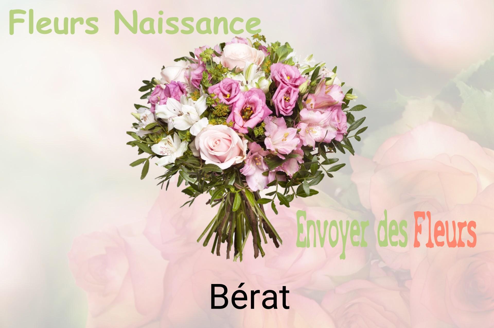 Bouquet de fleurs de naissance livré à Bérat
